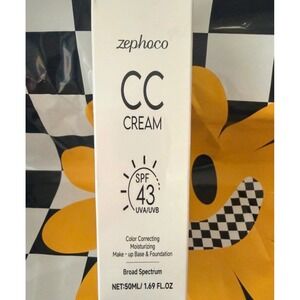 Zephoco CC Cream SPF 43 Color Correcting Moisturizing Foundation 50ml 1.69 fl oz